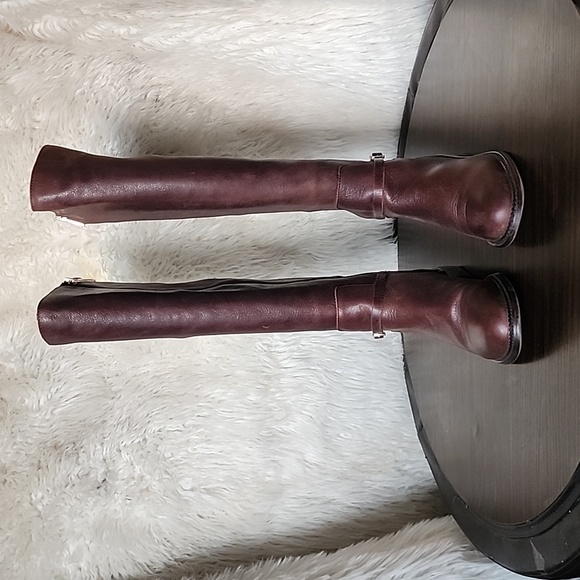 Franco Sarto Shoes - Franco Sarto Haylie Brown Leather Riding Boots